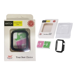 2 in 1 360 Degree Full Watch Tempered Glass Cover Watch Screen Protector Case for <strong>Apple</strong> Iwatch Series <strong>7</strong> 6 SE - Product Image 3