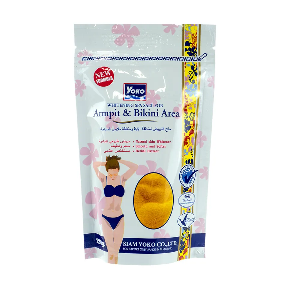 YOKO WHITENING SPA SALT untuk AREA Ketiak & BIKINI (220G.) Asli dari THAILAND