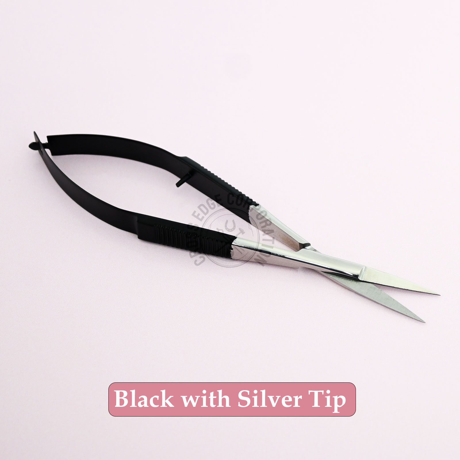 Black with Silver Tip