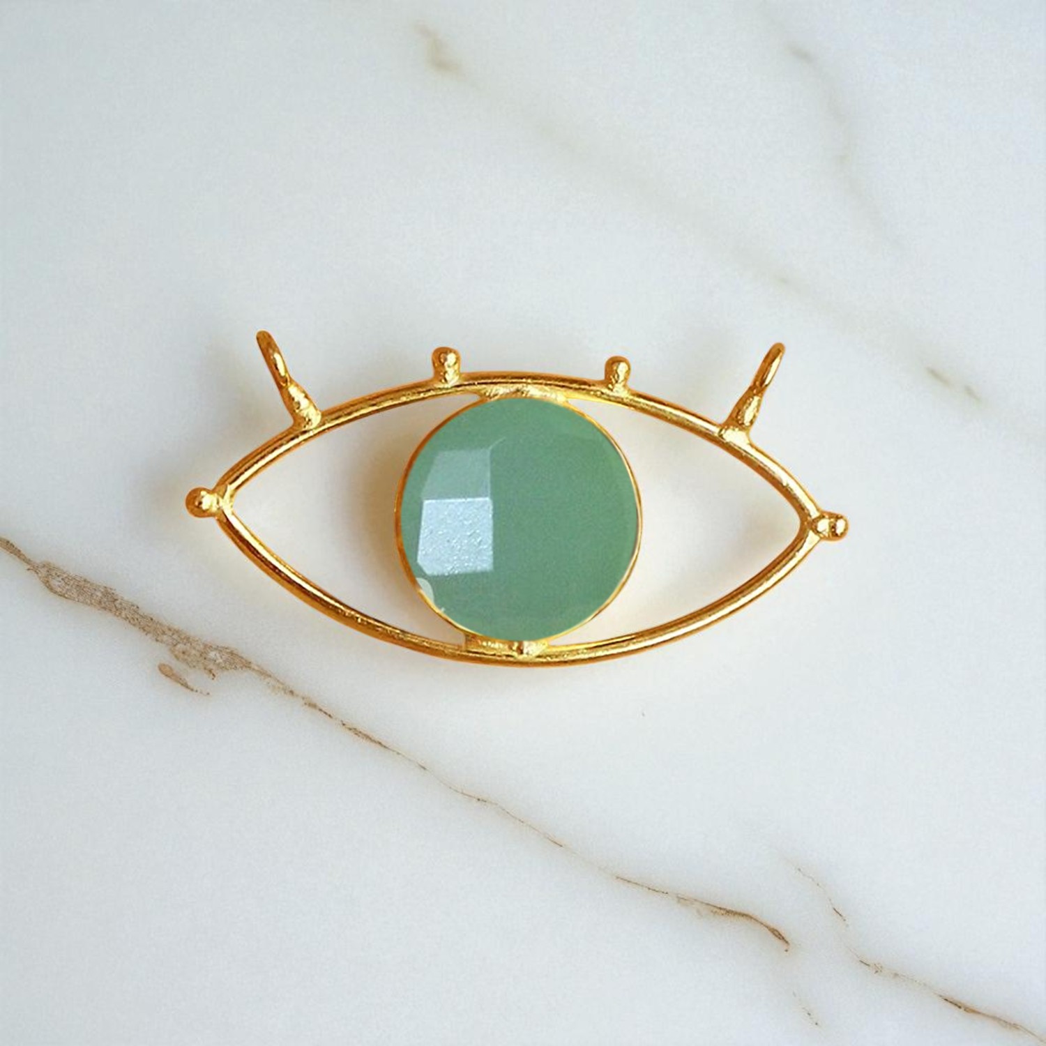 พลอยคาลซิโดนีสีเขียว