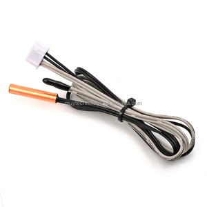 Sensor de temperatura NTC 100k con carcasa de latón y cable de 1 metro para aplicaciones automotrices y sistemas HVAC - Product Image 1