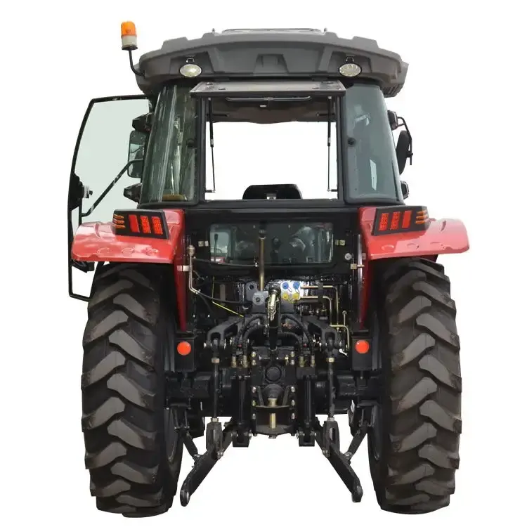 90HP 4WD 4x4 tractor agrícola con cabina AC agricultura tractor compacto precio barato para la venta