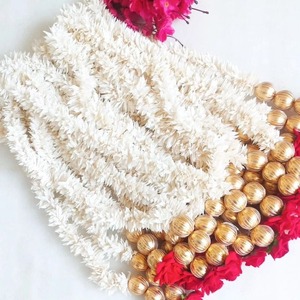 Jasmine Flower Garland With Rose Wedding Decoration Housewarming Festival Birthday Party Decor Idea Baby Shower <strong>Cradle</strong> Ceremony - Product Image 1