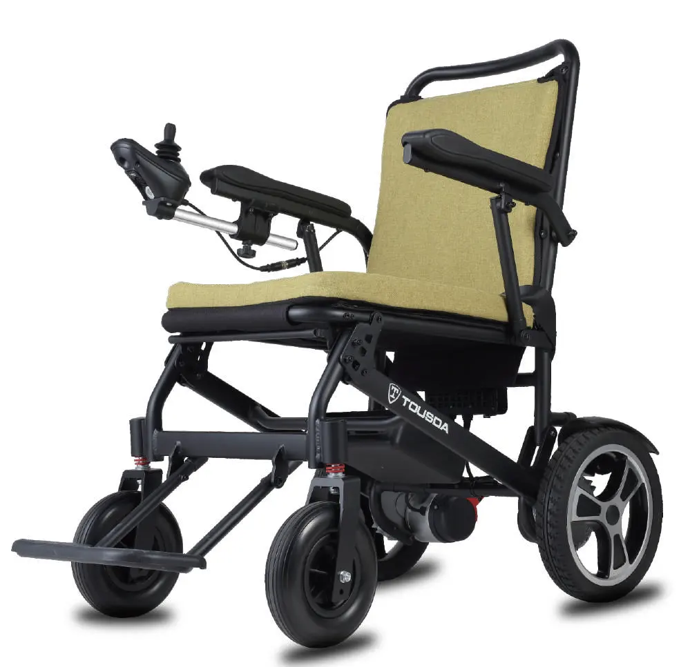 Hot Sale Disabled Handcycle Cadeira Elétrica Scooter Lightweight Dobrável Cadeira De Rodas Elétrica Para Disabled Travels