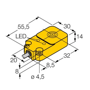 BI10U-Q14-AP6X2 Turck Rechteckiger 3-Draht Induktiver Näherung sensor Schalter Quadratisches Design - Product Image 3