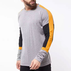 <span class=keywords><strong>2025</strong></span> yeni stok varış Pakistan yapılan erkekler tam kollu T-Shirt en yuvarlak boyun düşük maliyetli erkekler uzun kollu erkek T-Shirt