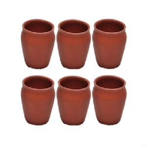 Toptan el yapımı tahıl kupalar yüzlü Terracotta meksika kil içme fincan Terra Cotta su cam çay faizactea için - Product Image 2