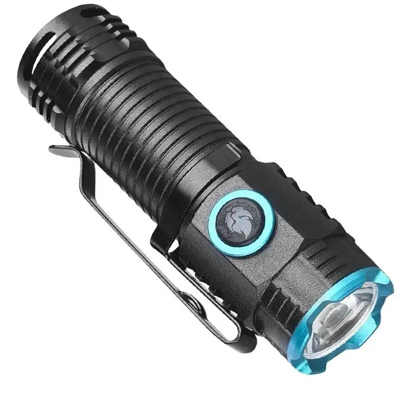 1000lumens USB-C Rechargeable Mini torch Magnet High Lumens LED Pocket Compact Waterproof Bright Small Flashlight