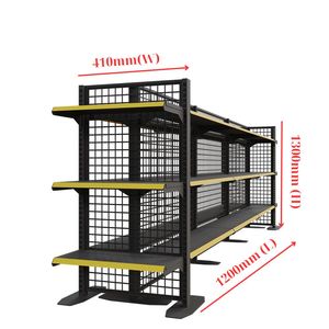 Adong A49 hai mặt Heavy Duty kim loại kệ siêu thị cửa hàng hiển thị giá mới đáng tin cậy lưu trữ làm bằng thép vật liệu gỗ - Product Image 2