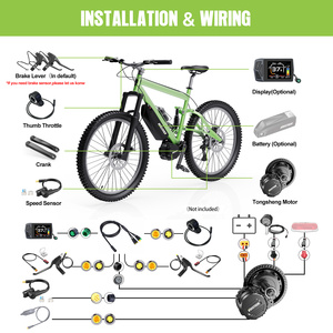 Varstrom TSDZ16 48 В, 1000 Вт, комплект для переоборудования электрического велосипеда, максимальный крутящий момент 160 м, 700c, колесный ЖК-дисплей, склад ЕС - Product Image 4