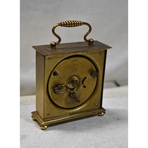 Vintage Jerger in ottone tedesco sveglia da tavolo in ottone fantastico orologio da tavolo per ufficio e sala studio