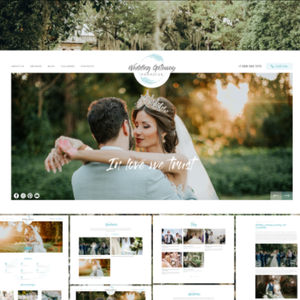 Beste Hochzeits-Event-Websites mit individuellem Webdesign für Win-Betriebs systeme Digitales Paket für die Hochzeits planung - Product Image 5