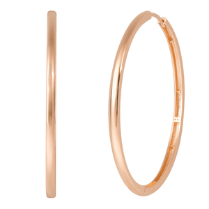 Kadın Trendy büyük yüzük Hoop Artpierce 14k katı altın ince damızlık küpe severler tasarım parti takı toptan - Product Image 2