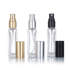 Factory Sales Empty Luxury <strong>5ml</strong> 10ml 15ml <strong>Perfume</strong> Packing Transparent square Glass Spray Bottle for Essential Oils - Product Image 4
