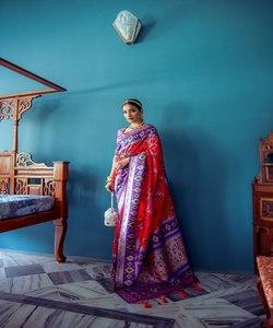 Modern Contemporary Diamond Embellished Lycra Saree Party Wear Reception Wear Sari Made From Silk Chiffon Net Organza - Product Image 6