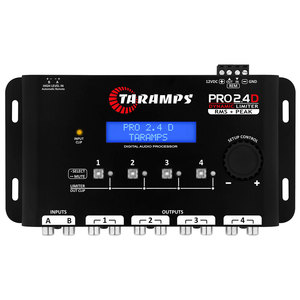 Taramps Pro 2.4D Dynamic Peak DSP Crossover Procesador de señal digital completo y ecualizador Función de limitador de pico 4CH Out Car Audio - Product Image 1