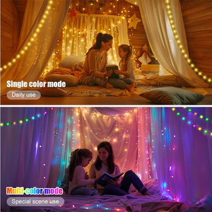Festival de vacaciones Decoración Cambio de color Aplicación Control remoto Rgb String Light Smart Led Ball String Fairy Lights - Product Image 2