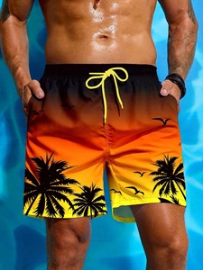 夏の新しいビーチショーツメンズファッションエスニックプリント通気性弾性多彩なストリートカジュアルCapris - Product Image 2
