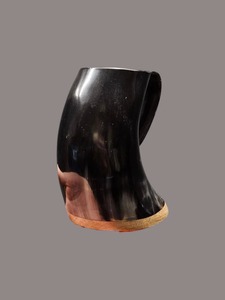 Wholesale Rustic <strong>Horn</strong> Ceramic <strong>Cup</strong> with Stand Handcrafted Practical Drinkware Accessories for Coffee Display for Weddings India - Product Image 6