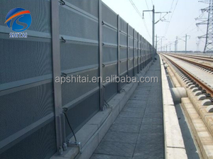 Açık gürültü bariyeri ses yalıtımı özelleştirilmiş galvanizli trafik karayolu iyi fiyat ile küçük mikro delik gürültü bariyer duvar - Product Image 5
