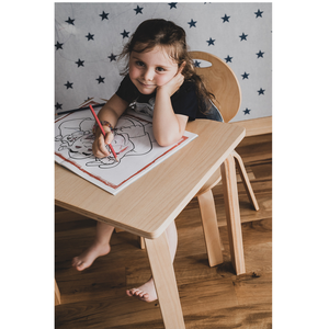 Daycare masa seti Montessori masası ve sandalye türkiye'de yapılan yüksek kalite toptan çocuk sandalyesi ahşap çocuk sandalyesi dayanıklı - Product Image 5