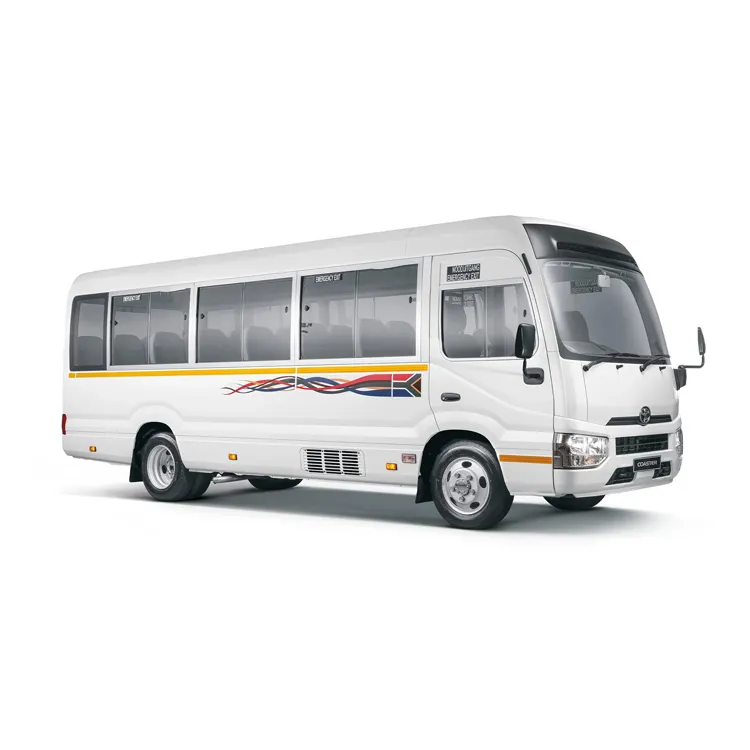 Toyota Coaster Mini Bus 21 tempat duduk Toyota Hiace bekas untuk dijual Toyota Coaster Van Bus penumpang kedua