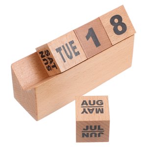עיצוב משרדי עץ שיקי בלוק לוח שנה מיני מתכנן תצוגה ותזכיר תפאורה עדינה עבור שולחן כתיבה ביתית