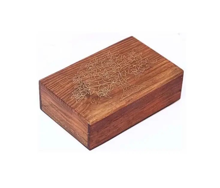 High Quality Wooden jewelry storage box carved wooden boxes Handmade trinket box At Wholesale Price