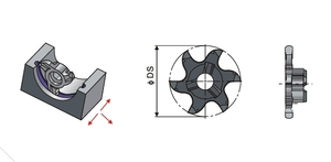 CNC kontrollü özelleştirilebilir OEM desteği Metal işleme için freze kesicisi karbon çelik kalay kaplı yuvarlak ark modülü aracı - Product Image 2