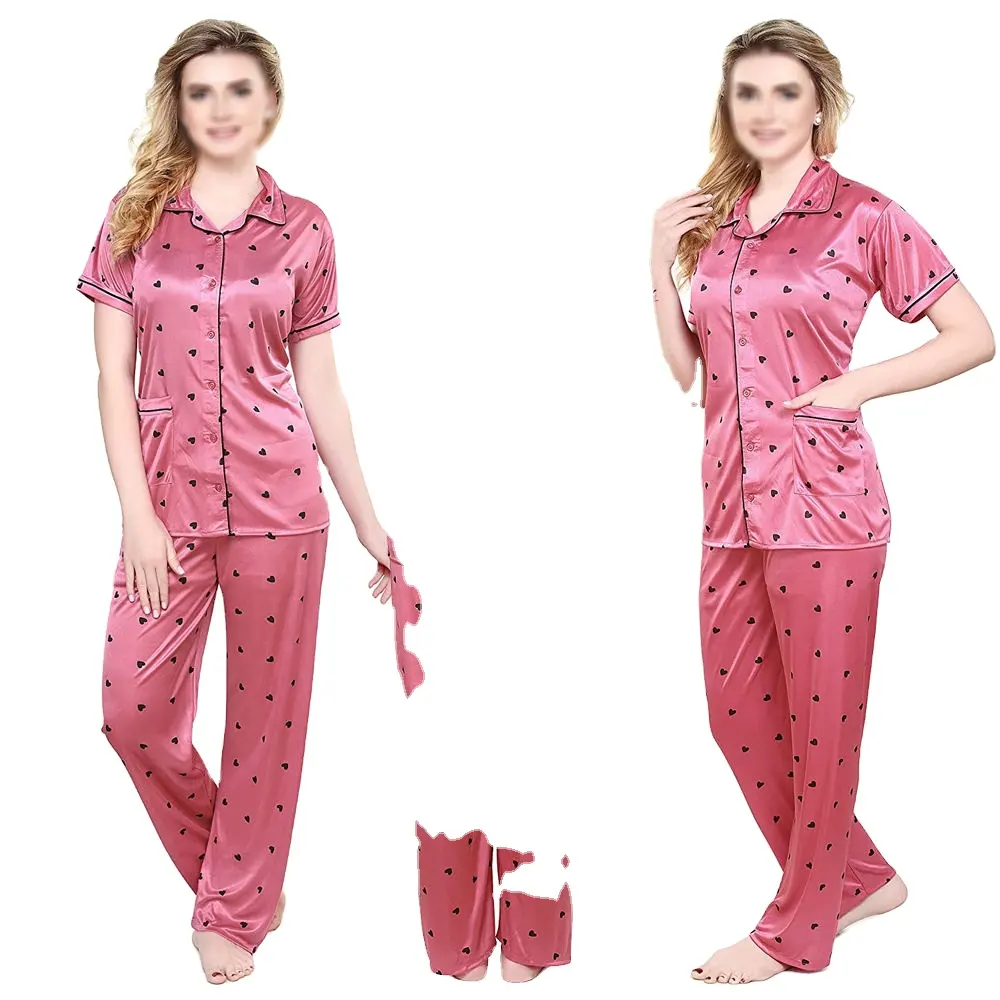 Vestido de noche de verano Pijama de algodón XXL Tallas grandes Ropa de mujer Conjunto de dos piezas Ropa de dormir para mujer