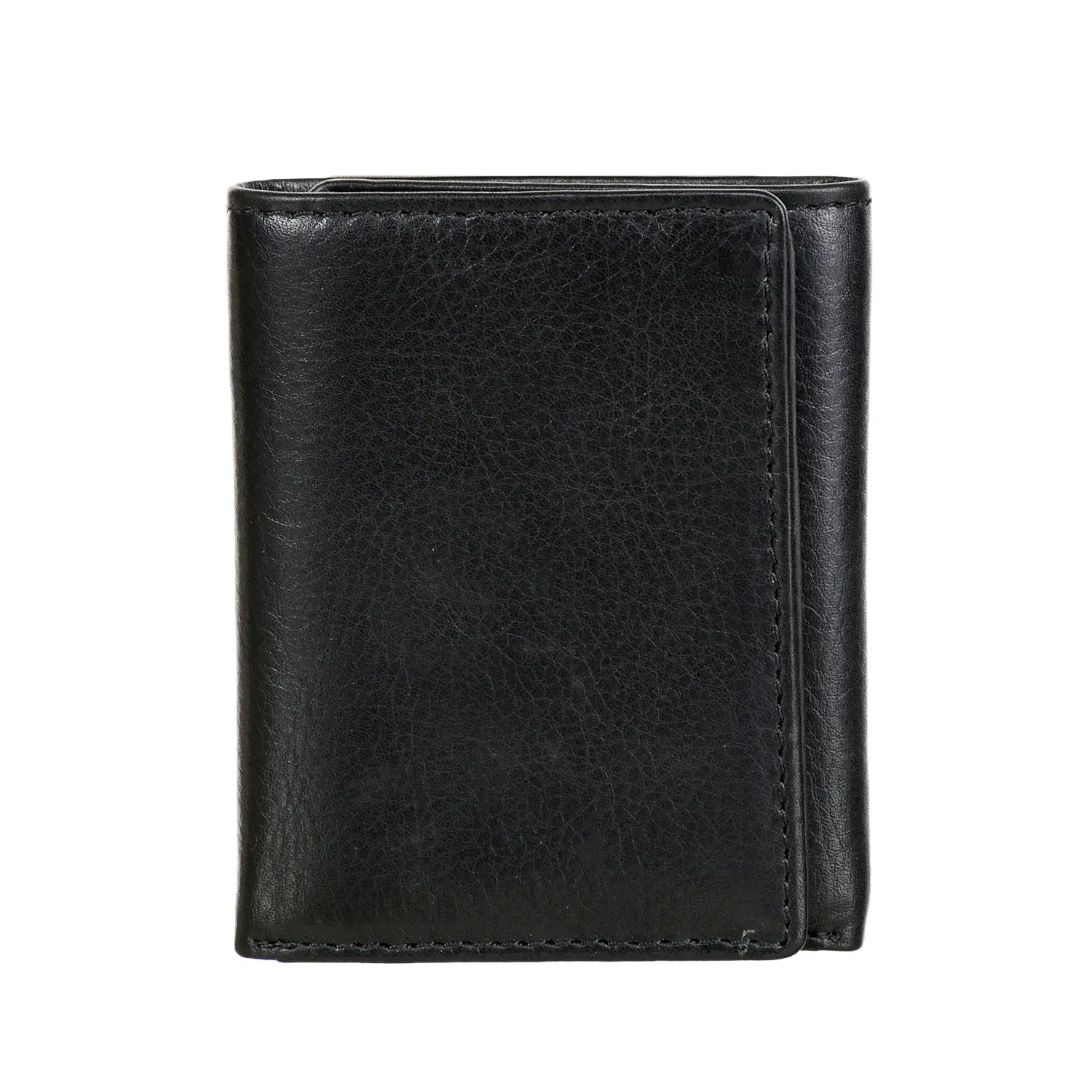 Mini portefeuille compact et à trois volets en cuir véritable pour hommes, porte-cartes avec logo personnalisé, porte-monnaie protégé RFID, prix de gros direct d'usine