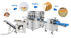 Thương mại mini cắt lát bánh mì nướng bánh mì làm băng niêm phong máy đóng gói bánh mì Châu Phi Vòng Clip đóng gói dòng máy - Product Image 4
