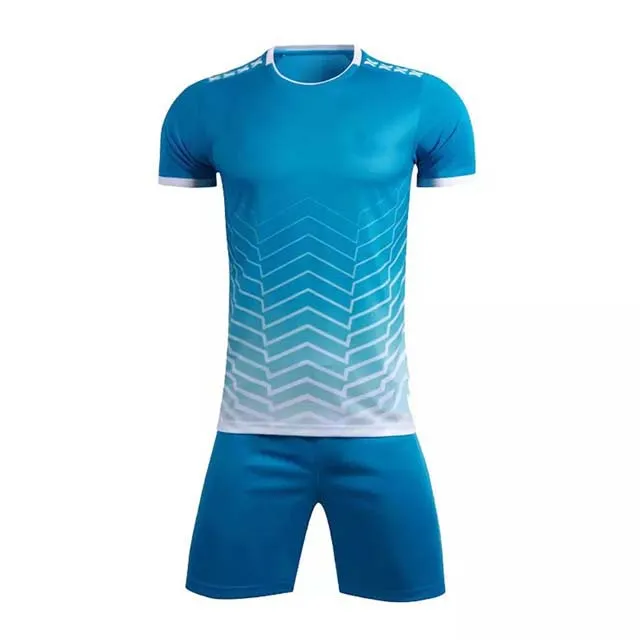Uniforme de futebol esportivo de sublimação para homens, camisa de futebol 100% poliéster, uniforme de futebol masculino com logotipo personalizado, 2024