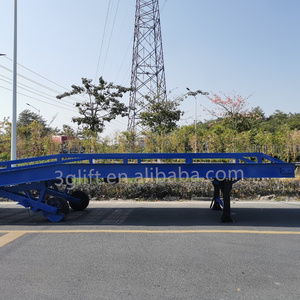 Para nivelador de contenedores carretilla elevadora móvil camión de descarga hidráulica rampa móvil para plataforma de muelle camiones de carga rampa móvil
