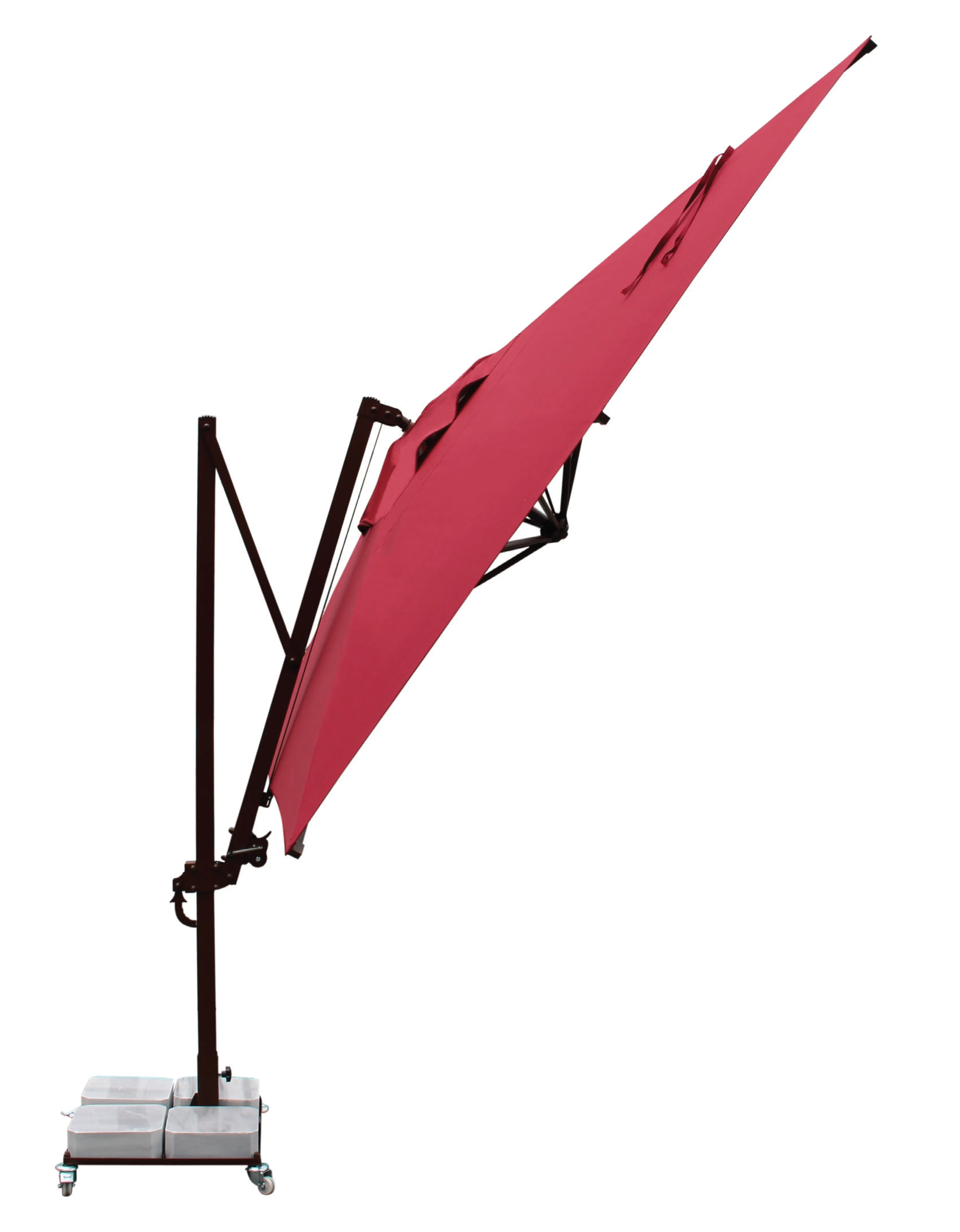 Paraguas Rectangular de poste lateral Banana Plus, sombrilla de alta calidad de 300x400cm para Hotel, sombrilla de jardín de playa al aire libre