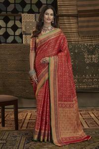 Nagma-vol-3 pure patola fusion silk Indian saree wholesaler - Product Image 6