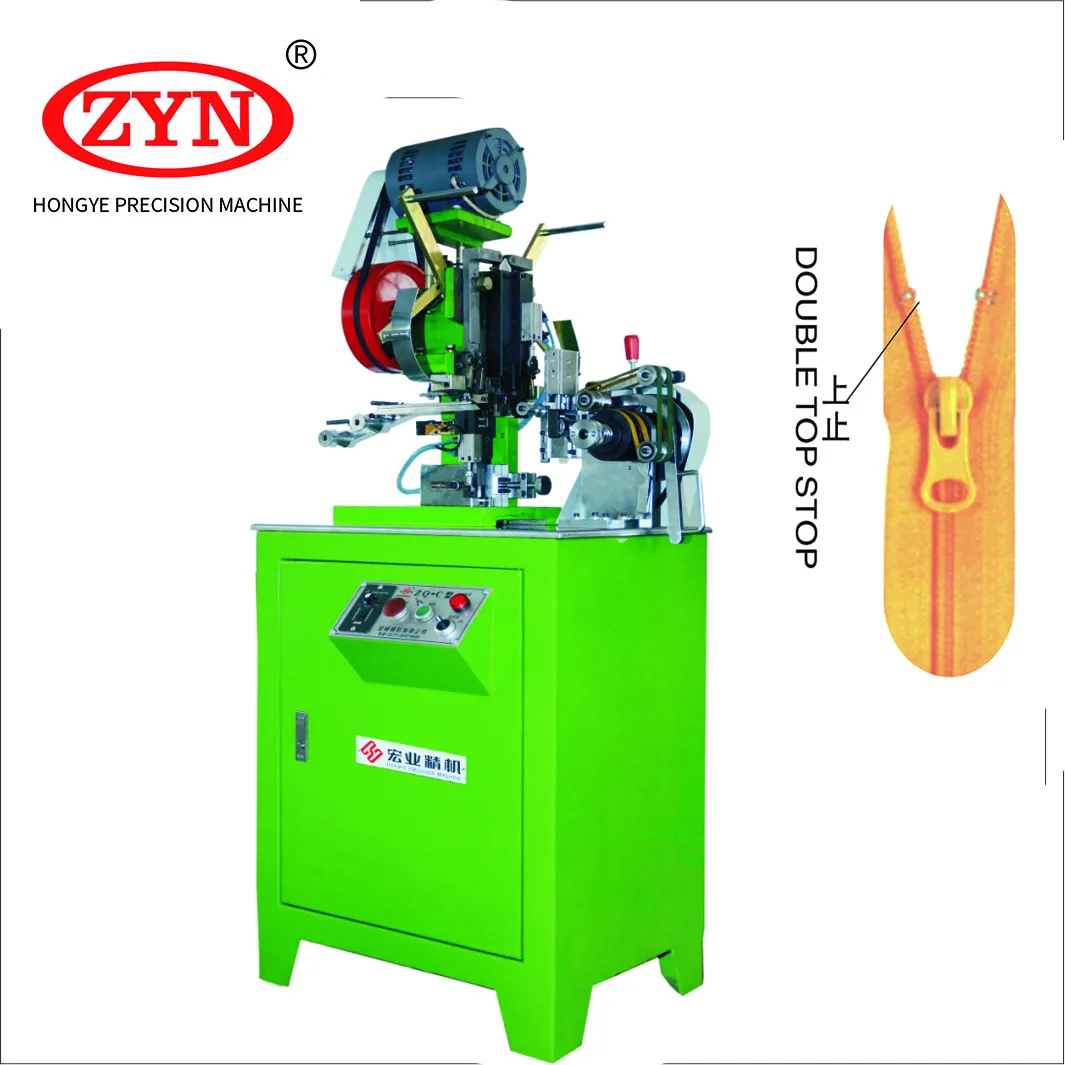 Máquina de parada superior de zíper de nylon automática (parada superior dupla) para máquina de zíper