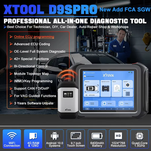 Diagnostic Scanner Support ECU Coding Topology Mapping Key <strong>Programming</strong> 42 Service <strong>Function</strong> for XTOOL D9S PRO WIFI Connection