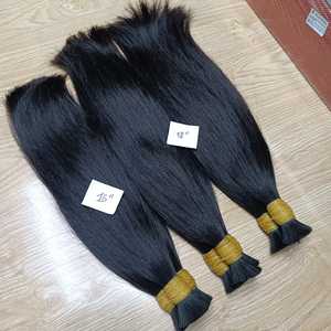 新製品ベトナム人毛バルクヘアバンドルナチュラルストレートバルクHiar