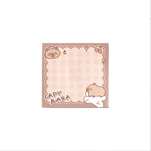 Bloc de notas personalizado OEM Kawaii Sticky Note Pad - 100 + Plantillas de diseño gratis para REGALO/Venta al por menor/Personalización de hotel (Dieline Support) Bloc de notas personalizado - Product Image 1