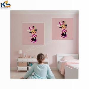 Personalizzato Minnie Mouse fiocco topolino rimovibile parete adesivo stampato UV eco-friendly impermeabile 6x10 pollici casa parete esterna - Product Image 5