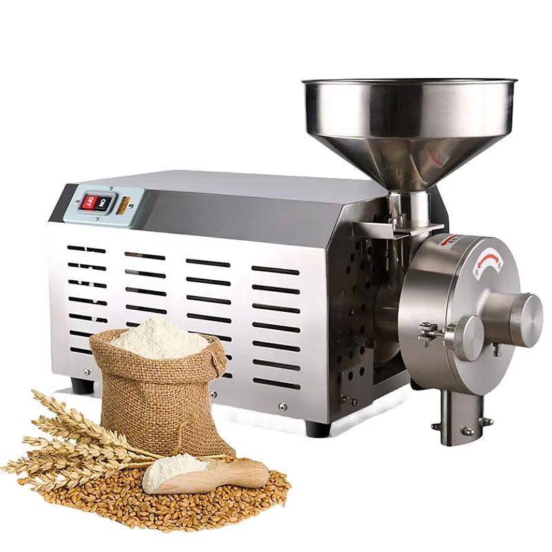 Vender moedor de grãos elétrico fácil de usar, seguro e eficiente, saída de 50 kg/h, moedor doméstico de grãos