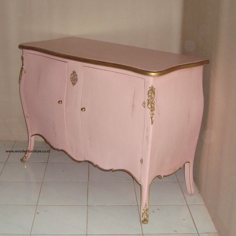 Or antique + rose peint