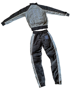 Özel süblimasyon Zip Up rüzgarlık ceket erkekler için Vintage 100% kırışık kabuk rüzgarlık naylon eşofman