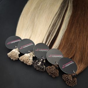 [Üst] en çok satan yumuşak beyaz sarışın remy vietnamlı saçı değil sentetik saç İtalyan keratin düz ucu saç ekleme - Product Image 1