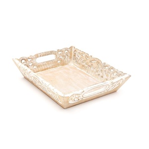 高级设计镀铬金属托盘5x11x6英寸尺寸带手柄价格便宜 - Product Image 4