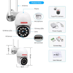 热卖无线3MP Wifi迷你PTZ闭路电视知识产权摄像机，带sd卡插槽运动检测摄像机，用于家庭安全摄像机 - Product Image 6