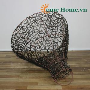 Comehome-用于圣诞灯装饰100% 环保竹柳条灯罩框架室内复古编织吊灯越南