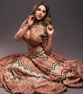 印度制造商提供的用于婚礼和派对服装的新设计师婚礼Lehenga Choli批发价 - Product Image 4