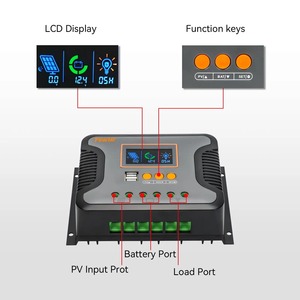 30A 60A 80A PWM regolatore di carica solare per 12V 24V 36V 48V batteria con schermo a LED USB 5V 2A PV 100V uscita lavoro Sliently - Product Image 2